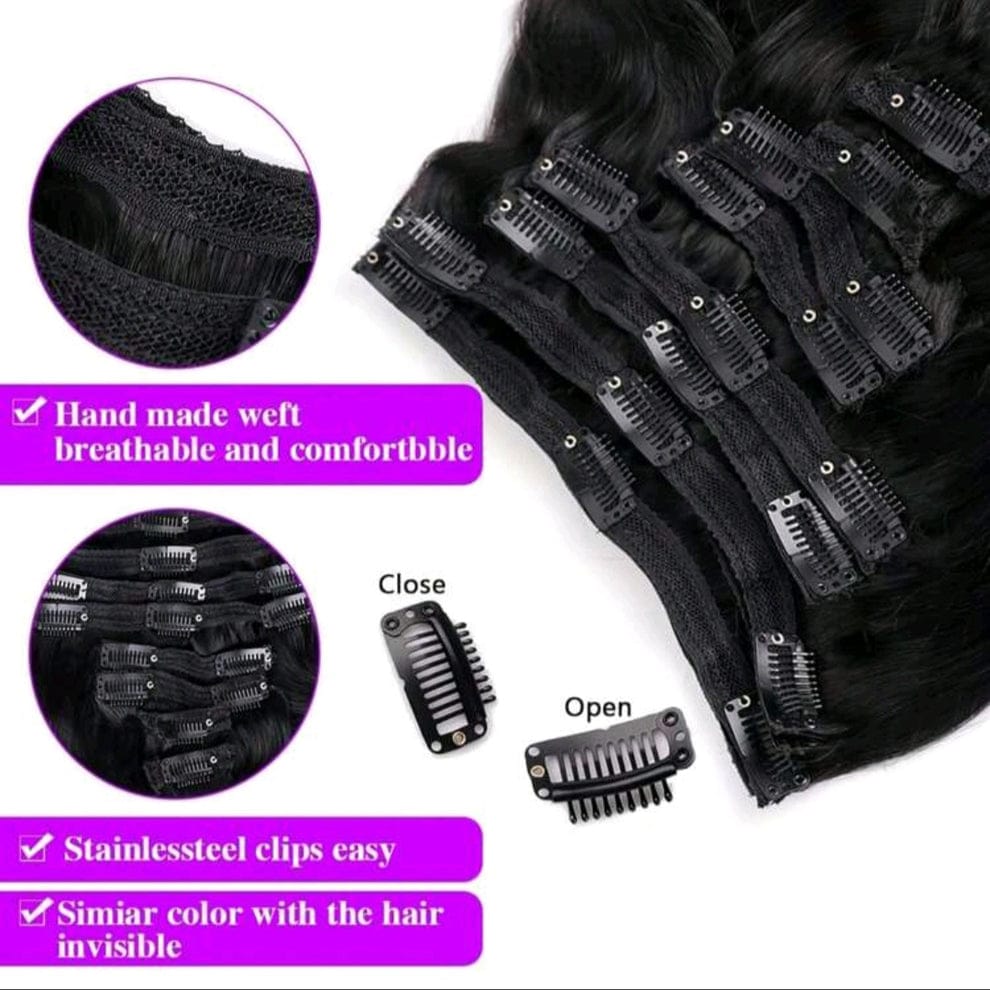 Body Wave Clip-in Hair Extensions