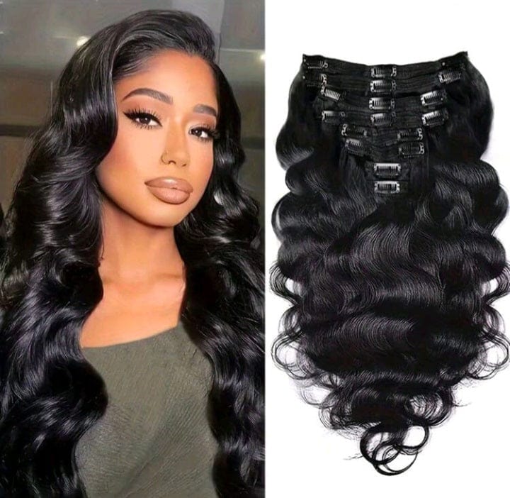 Black Body Wave Clip-in Extensions