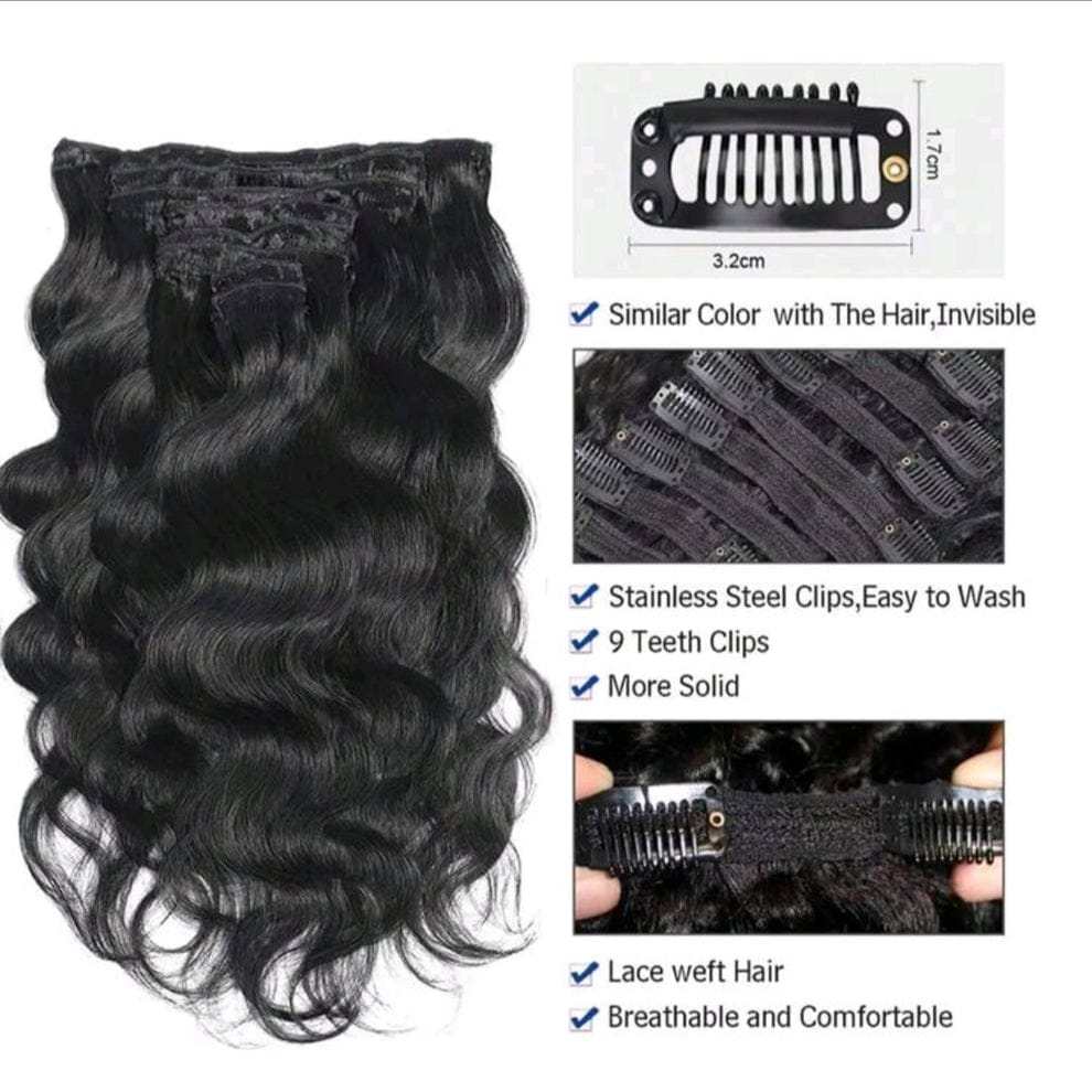 Body Wave Clip-in Hair Extensions